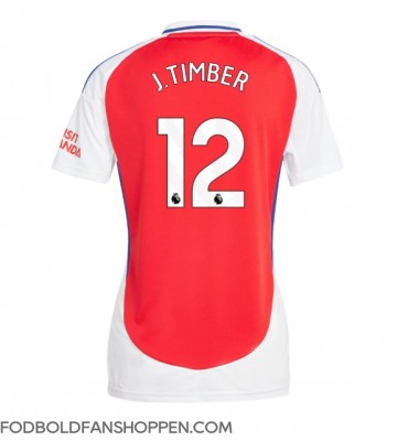 Arsenal Jurrien Timber #12 Hjemmebanetrøje Dame 2024-25 Kortærmet